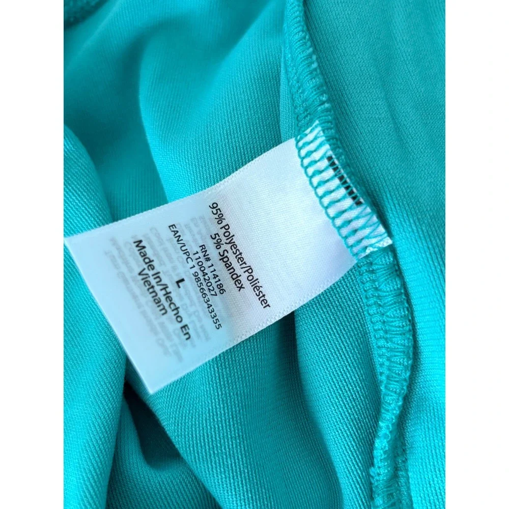 Juicy Couture Teal Blue Velour Rhinestone Logo Lounge Shorts Womens Large new